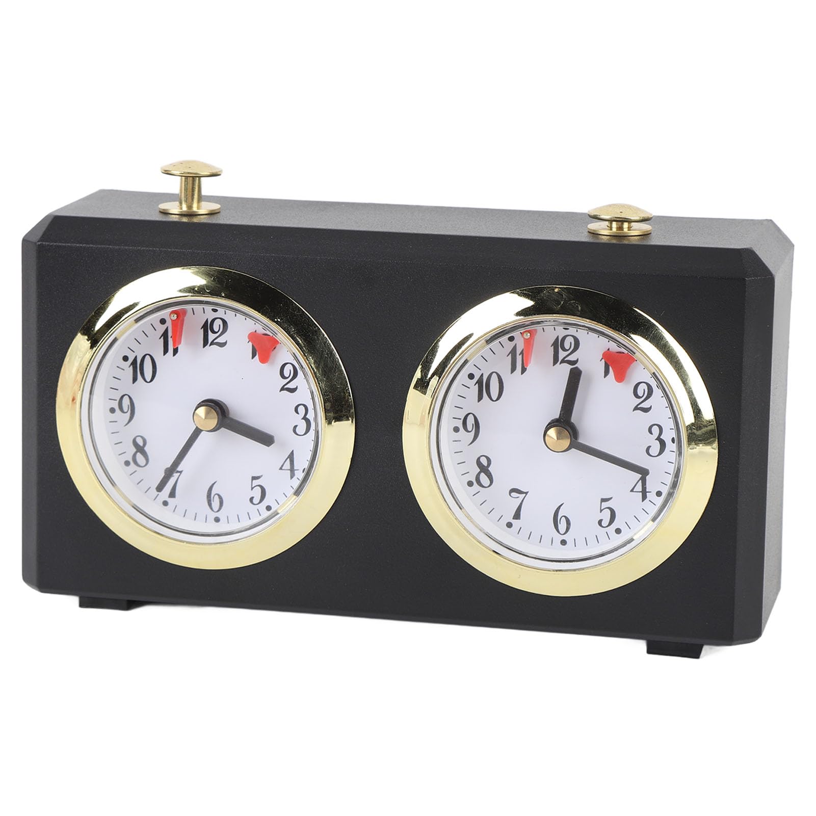Tbest Orologio da Scacchi Meccanico Orologio da Scacchi Analogico Vintage Grandi Quadranti Meccanismo di Carica Competizioni Weiqi