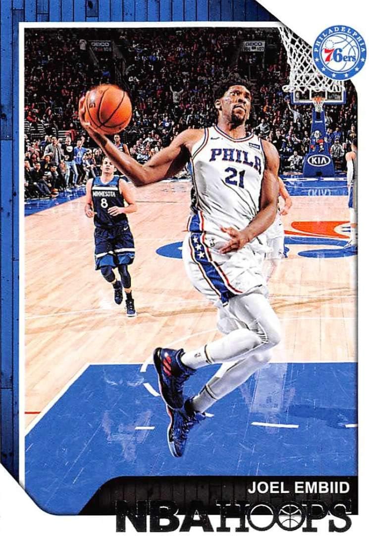 2018-19 NBA Hoops Basketball #166 Joel Embiid Philadelphia 76ers Official Trading Card made by Panini