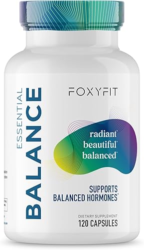 Foxy Fit - Suplemento vitamínico y hormonal Essential Balance para mujeres – Antioxidante, piel y cabello saludables para uso diario* (30 porciones)