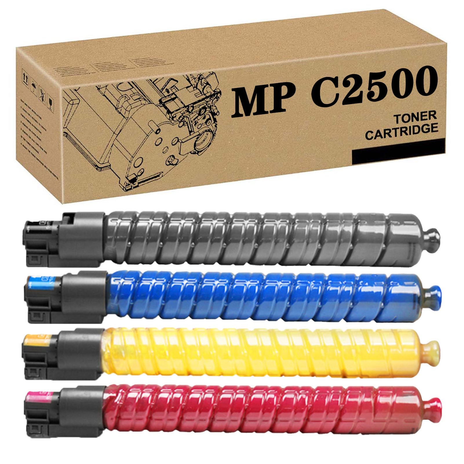 PuCio 888640 888643 888642 888641 Cartuccia Toner Ad Alta capacità Compatibile per Ricoh MPC3000C MPC2500 MPC3000 MPC2000 MPC2000G MPC2000SPF MPC2500G Stampanti 4color
