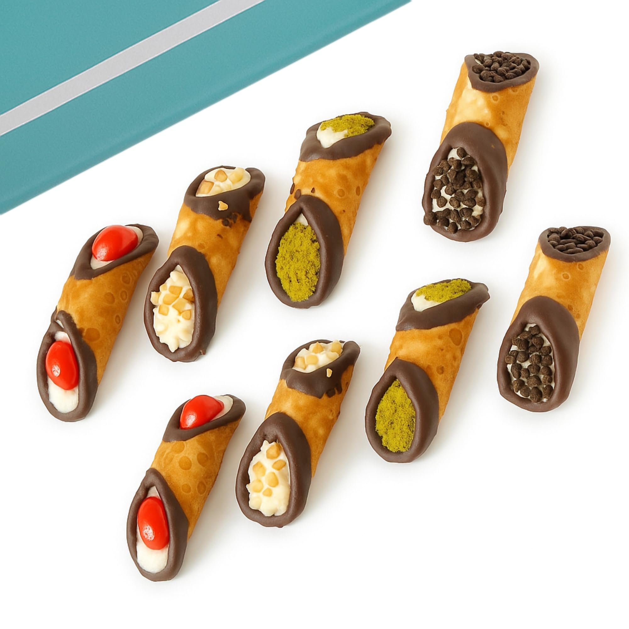 Andy Anand Chocolate Cannoli, Made in Italy by World Famous La Pasticceria, Sicily, Slowly Savor for an Amazing Experience with a Luxuriously Creamy
