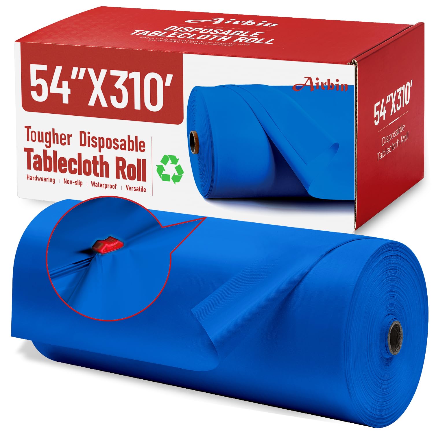 Plastic Table Cloth Roll, 310 Ft X 54 in Disposable Tablecloth Roll