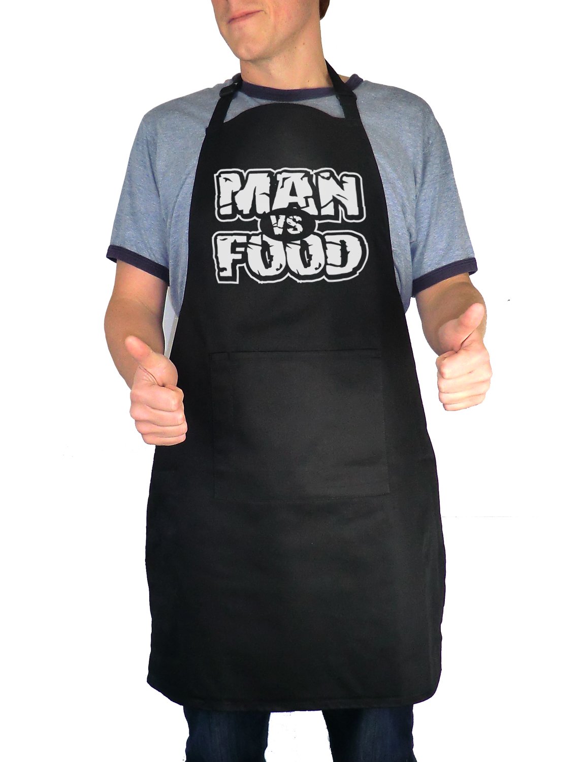 Balcony Shirts 'Man vs Food' Apron - Black