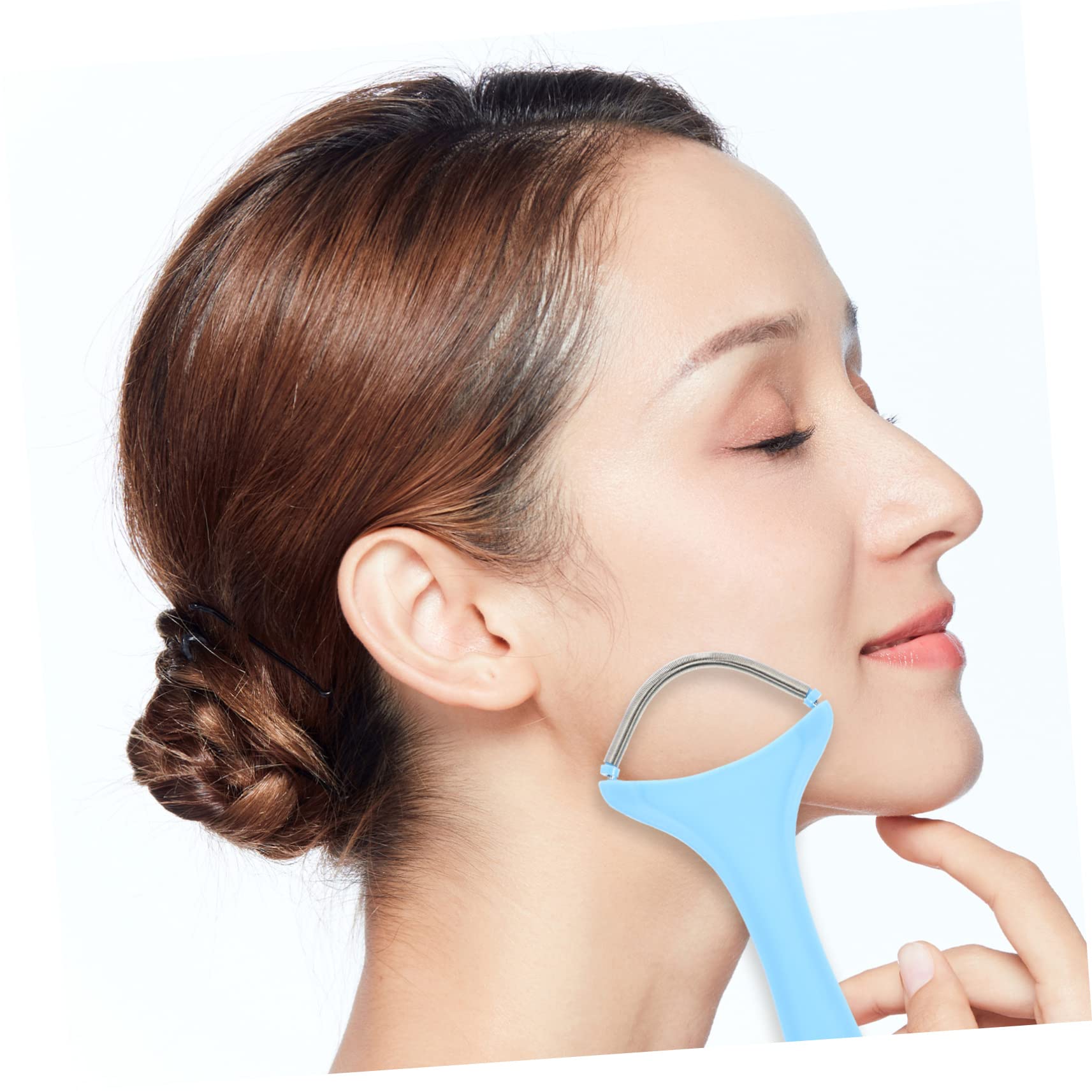 HONMEET 3pcs Facial Hair Remover Spring Tool Hair Removal for Women Easy to Use Compact Design Travel-Friendly Random Color