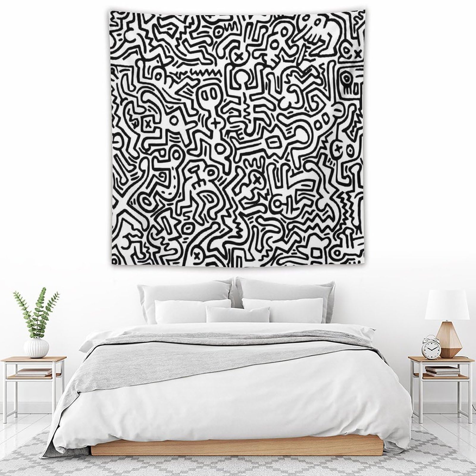 Amazon.co.jp: Keith Haring キース・ヘリング タペストリー 壁掛け 壁