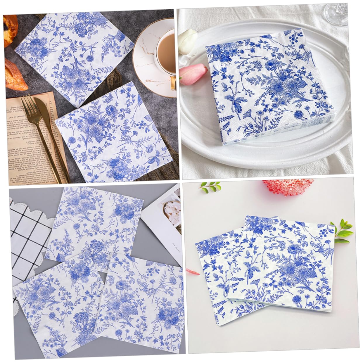 400stücke Vintage Floral Servietten Dekorative Papierservietten Für Hochzeiten Partys Und Design Für Stilvolles Tischarrangement