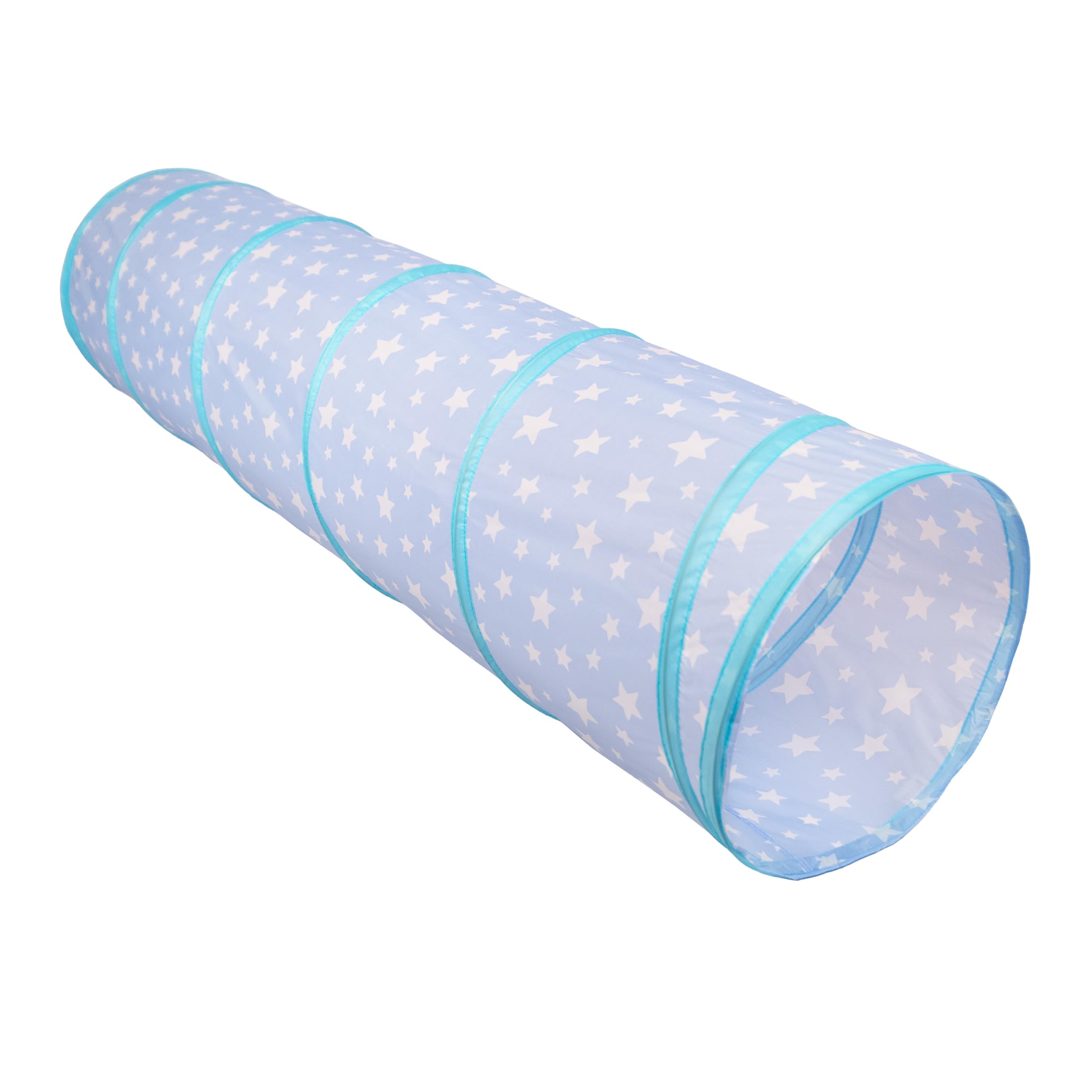 Relsy Starry Baby Blue Pop Up Tunnel for Kids Toddlers, Pets, Blue Star Tunnel, 180cm x 45cm