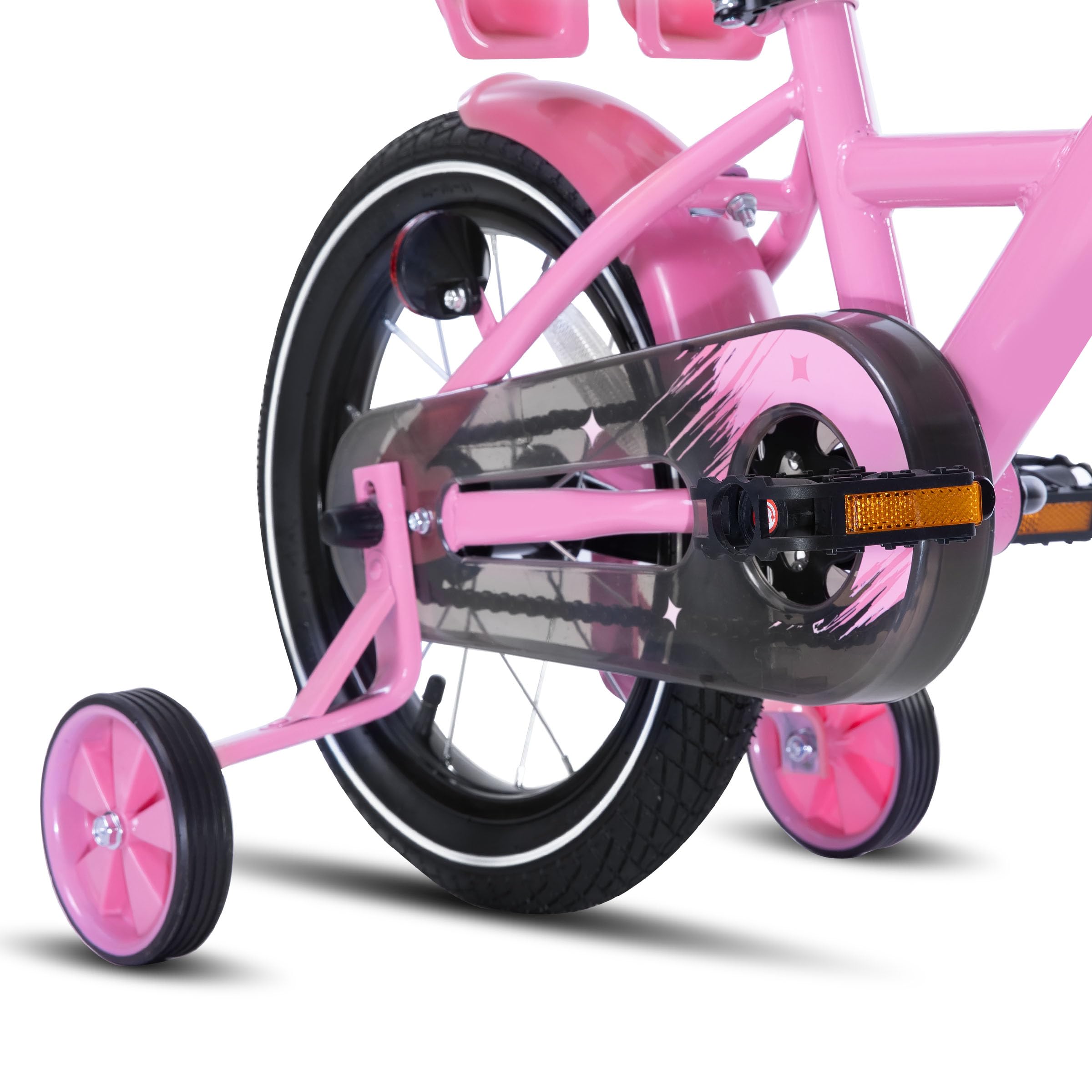 JOYSTAR Bicicleta infantil Zinnia de 14/16/20 pulgadas para niñas de 2 a 11 años, bicicleta para niña con ruedas estabilizadoras, pancarta y serpentinas