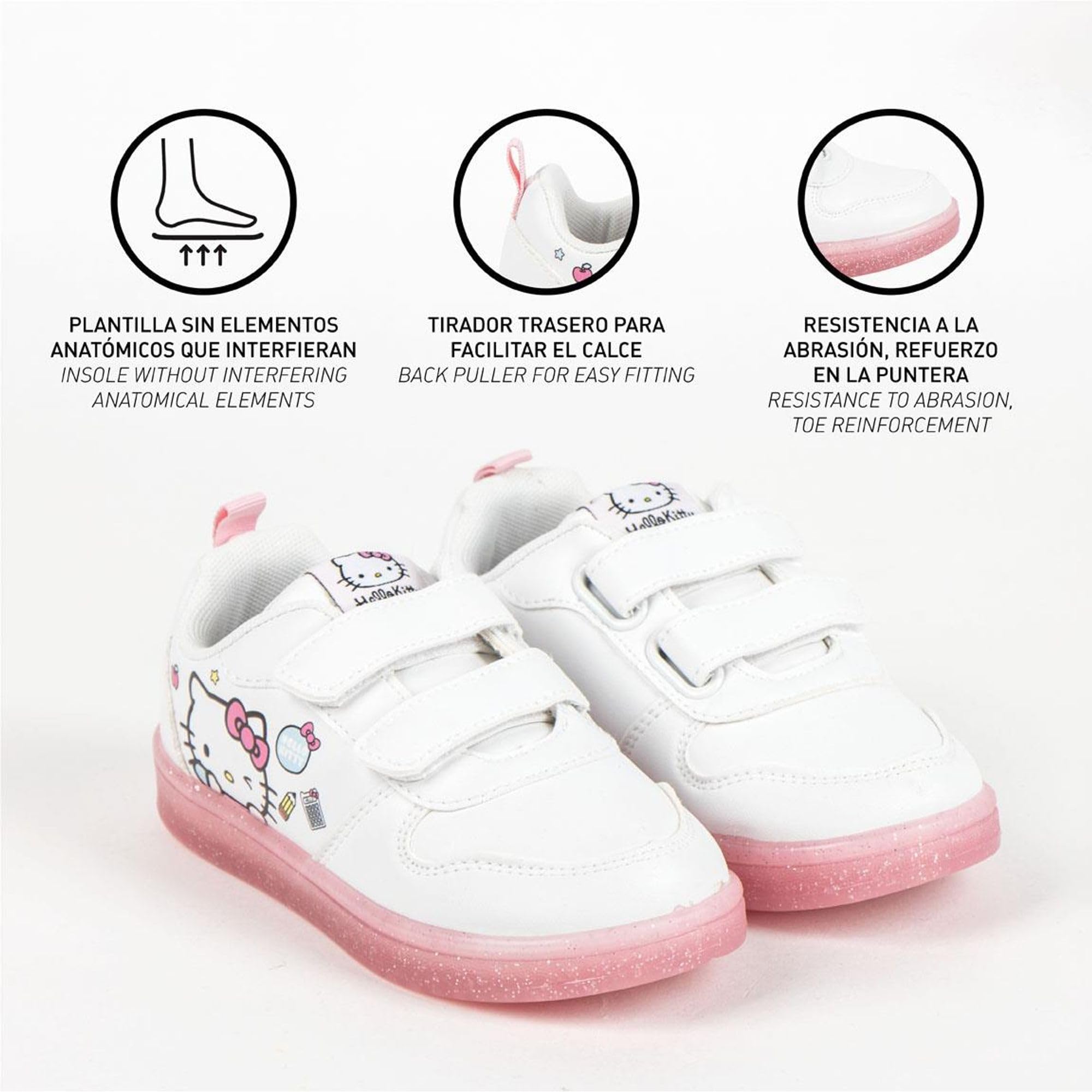 CERDÁ Life's Little Moments Deportiva Suela PVC Escolar Hello Kitty Niños Y Niñas Calzado Infantil Licencia Oficial BasketMixte Enfant