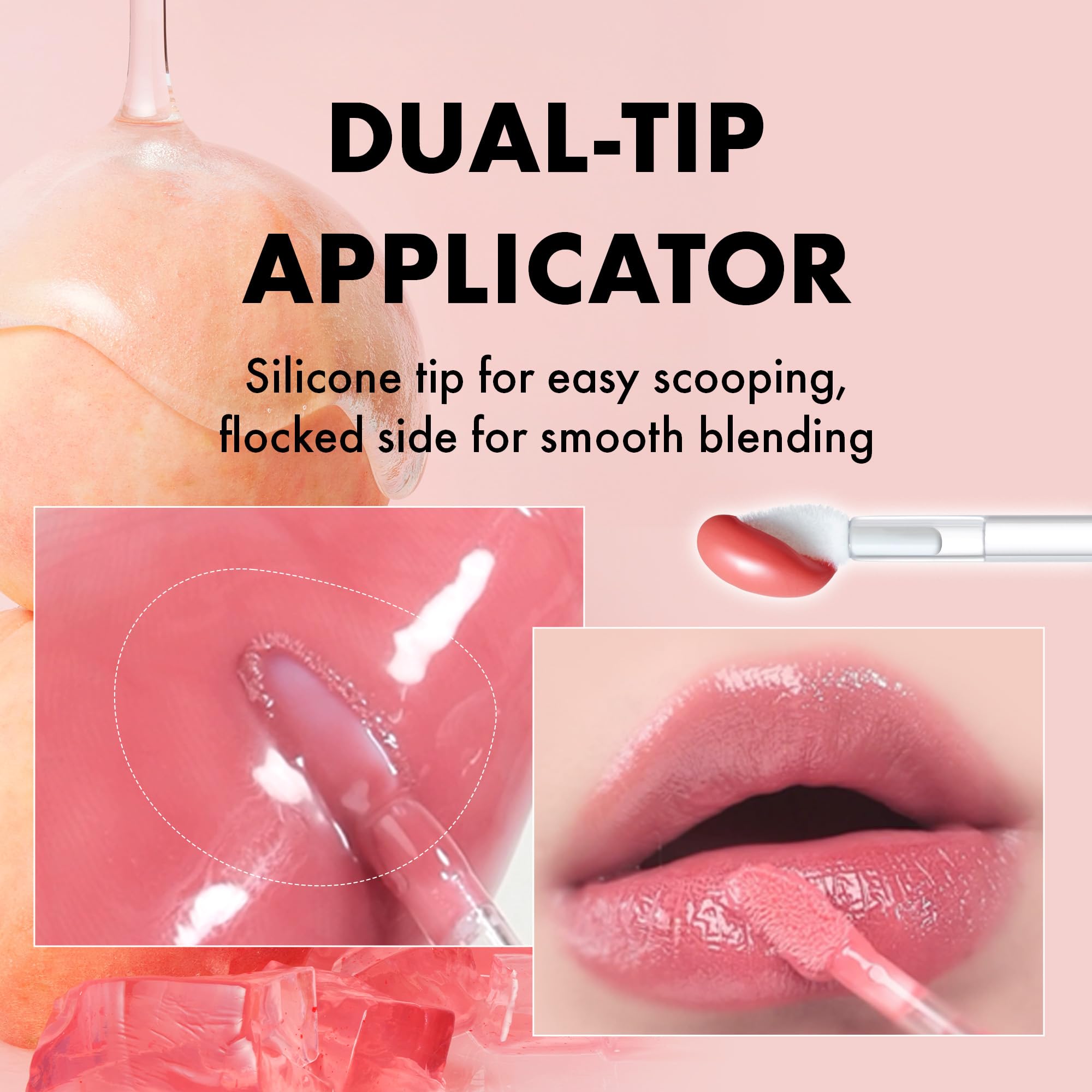 Amuse SEOUL Jel-Fit Tinted Lip Gloss (CAFFEINE CHERRY) - Ultra Shine Plumping Lip Stain, Hydrating Volumizing Lip Tint, Non-Sticky, Long Lasting Glossy Finish, Vegan, K-Beauty Makeup | High Shine, Buildable Color — view 7
