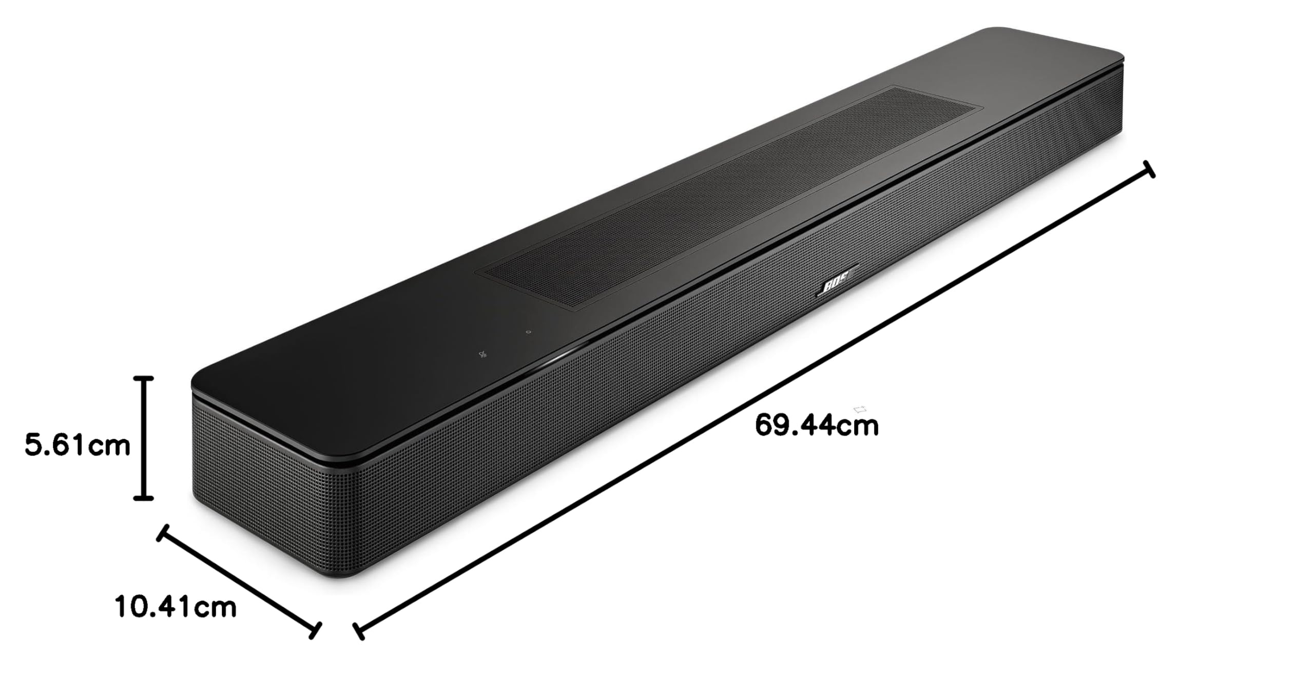 Bose Smart Dolby Atmos Soundbar, głośnik Bluetooth z funkcją sterowania głosem i wbudowaną funkcją Amazon Alexa, współpracuje z funkcjami Asystenta Google, czarny