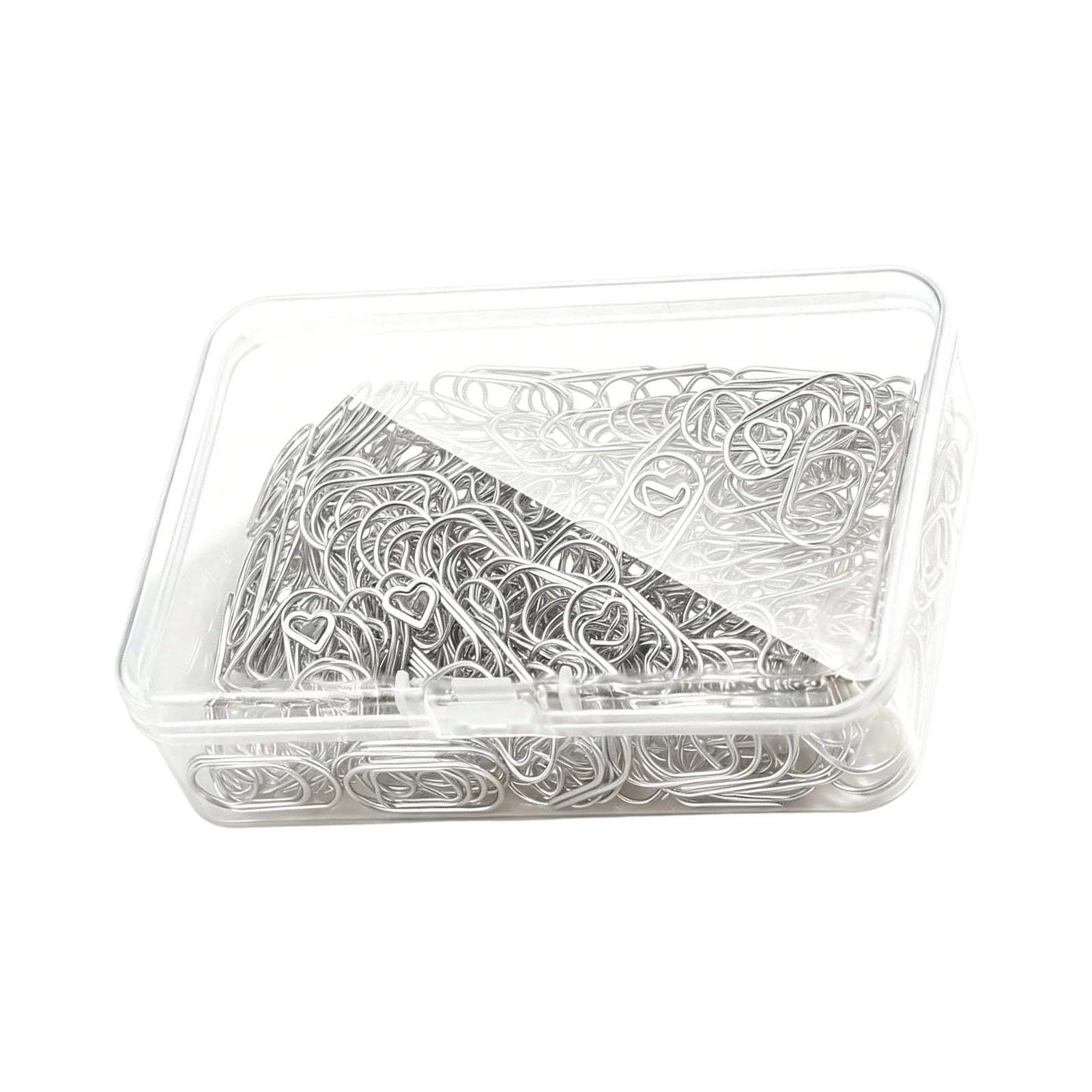 Limtula 200pcs Lovely Heart Paper Clip Great for Students Professional and Craft Lovers Decorative Paper Clip