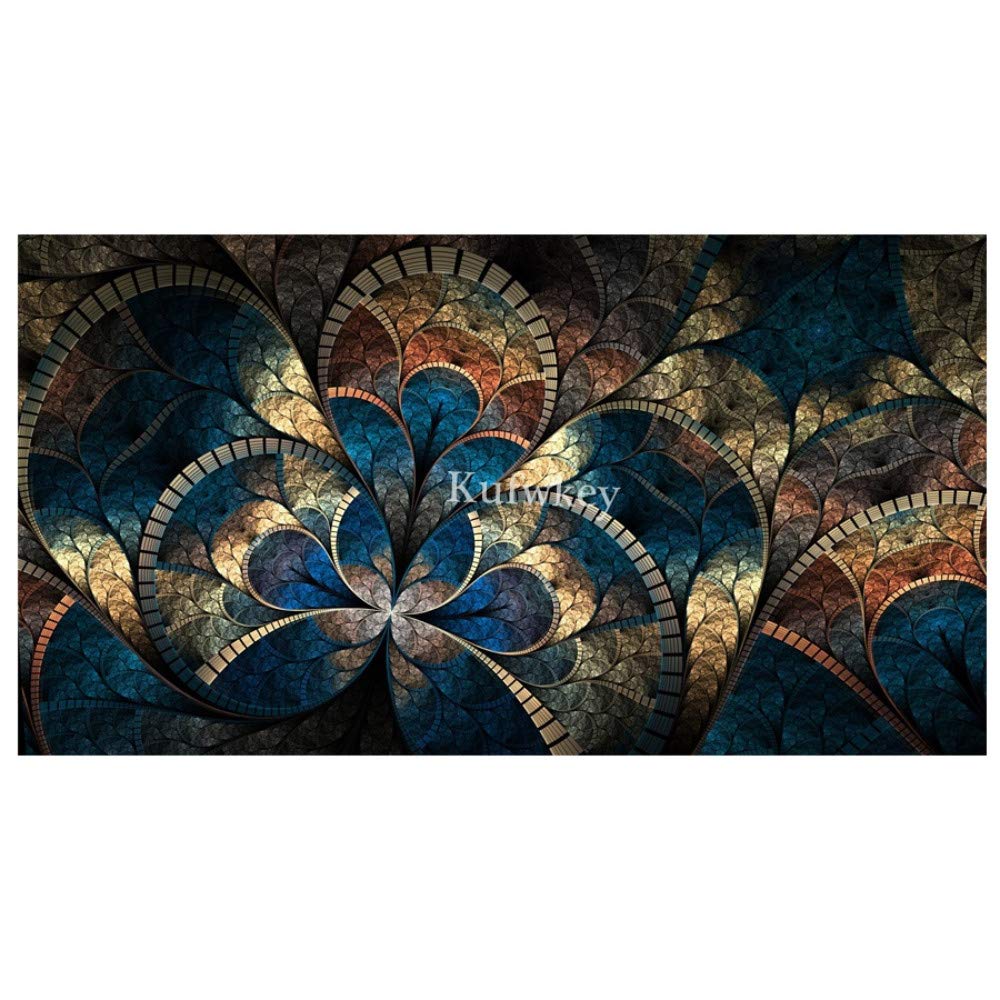 Kit Pintura de Diamante 5D Completo Grande DIY Diamond Painting Bordado Cristal Rhinestone Punto de Cruz Adulto Niño para Hogar Decor de Pared Regalo Resumen de flores de fantasía Round drill,50x100cm