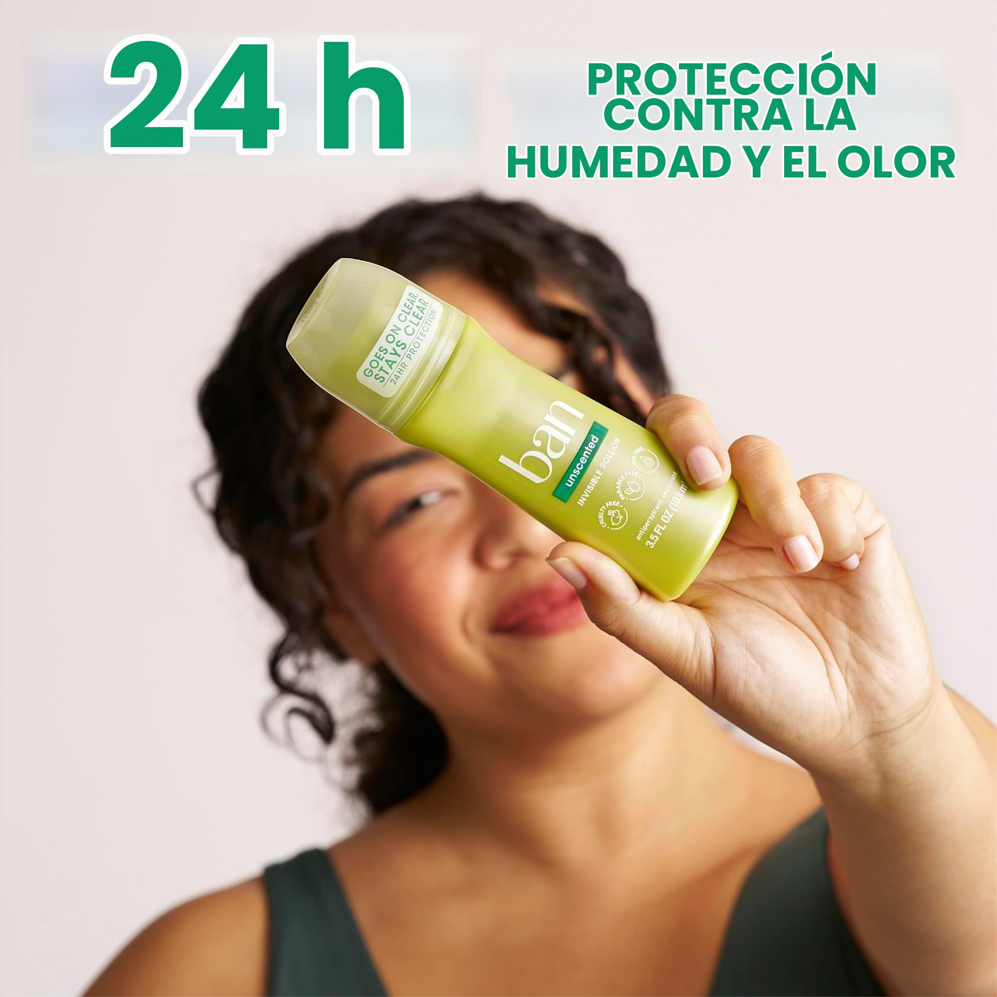 Ban anti-transpirant y desodorante – Aplicador de punta redonda original – sin perfume – 103 ml