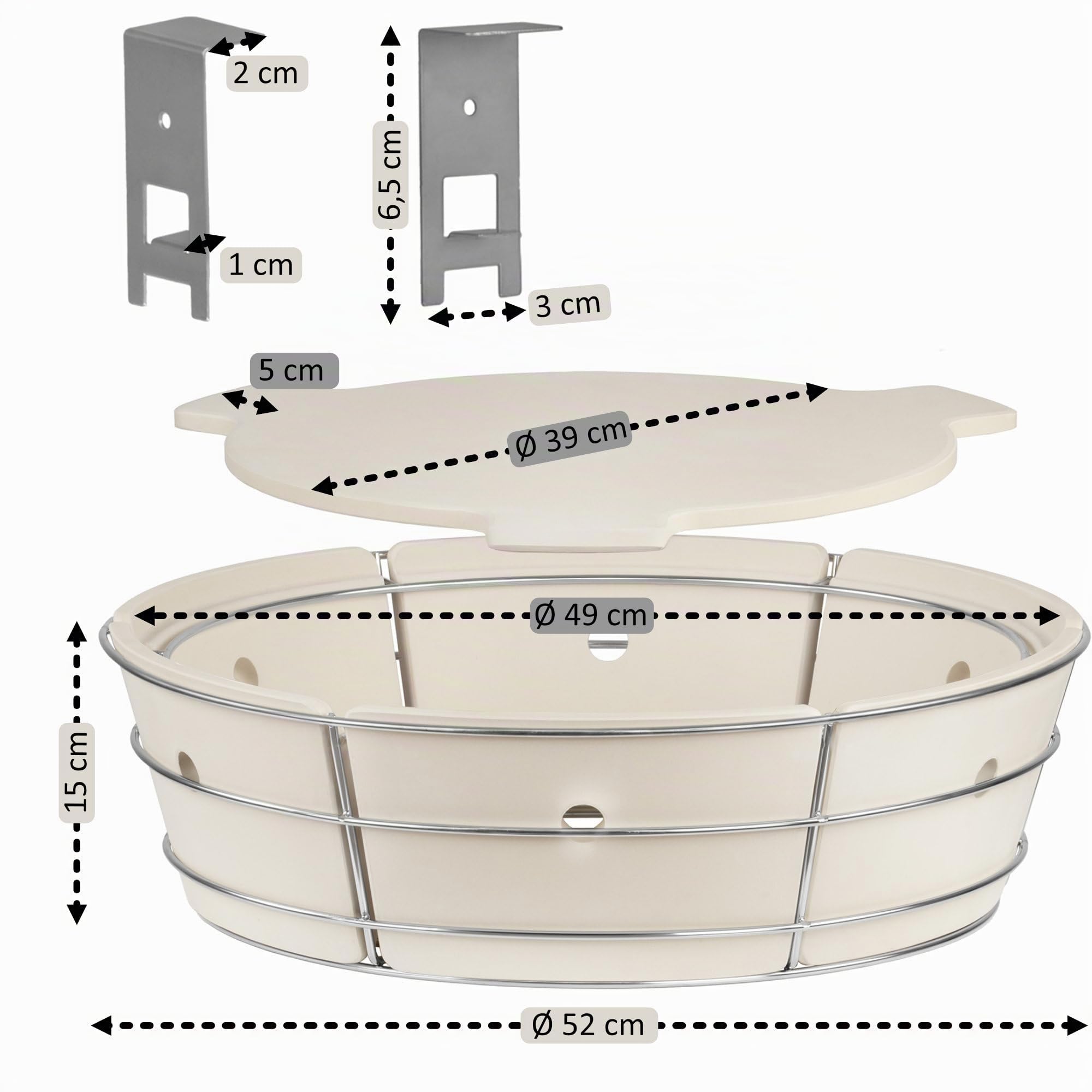 BBQ-Toro Uniwersalny elastyczny system gotowania do grilla kulowego Ø 57 cm z akcesoriami do wędzenia i kamieniem do pizzy