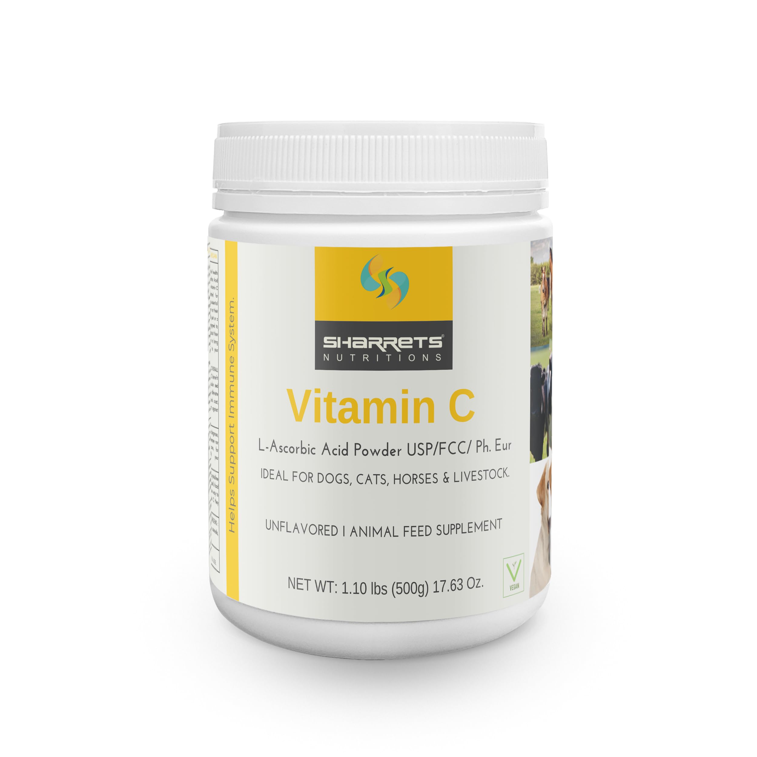 Sharrets Vitamin C L-Ascorbic Acid Animal Feed Supplement Powder - 500g (B09H7B2HP9) Amazon Price History, Amazon Price Tracker