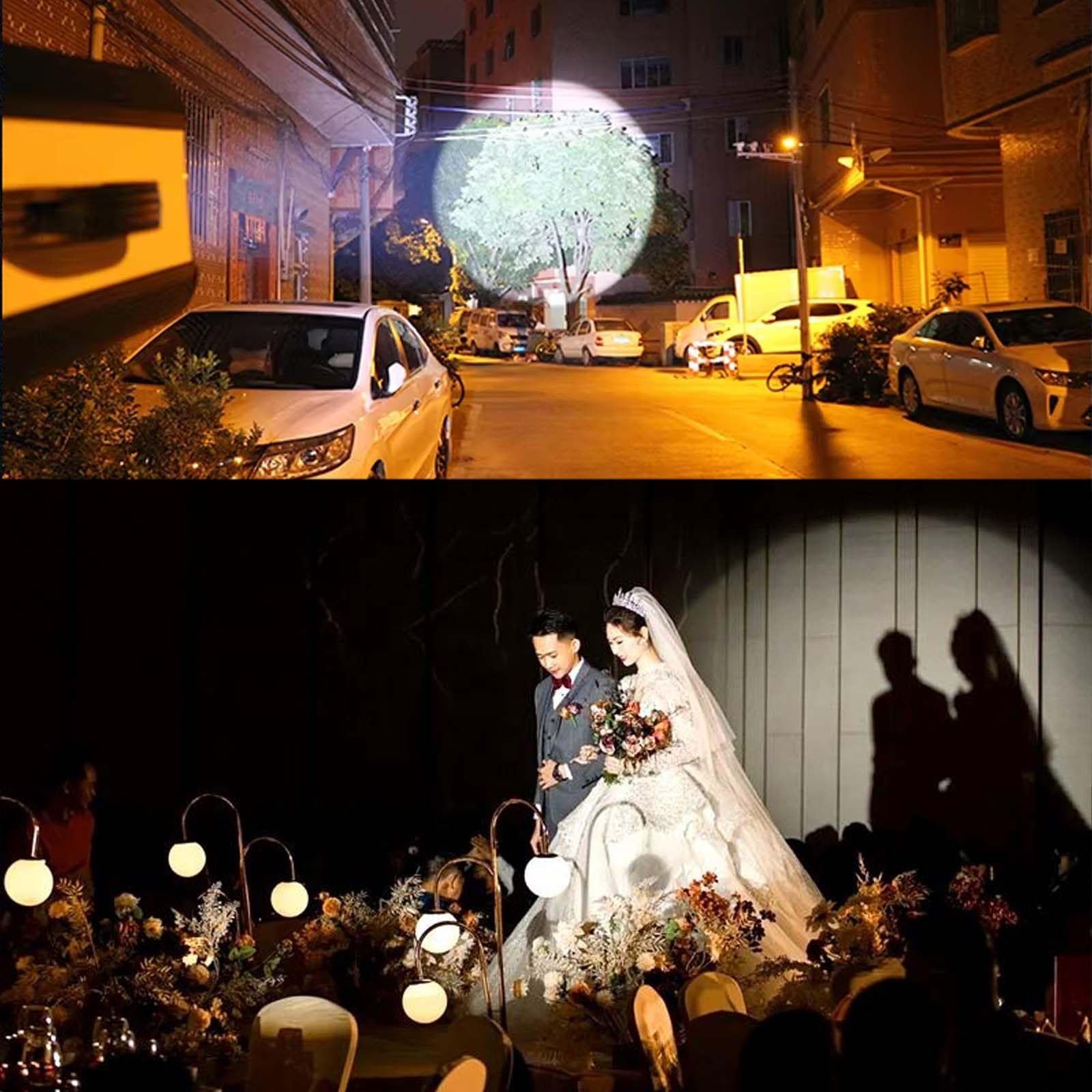 Faro A LED da Palcoscenico da 880W con Treppiede, Faretto A Profilo con Zoom Manuale per Teatro, Concerti E Spettacoli dal Vivo, LED COB con Proiezione di GOBO, Temperatura Colore E Luminosità