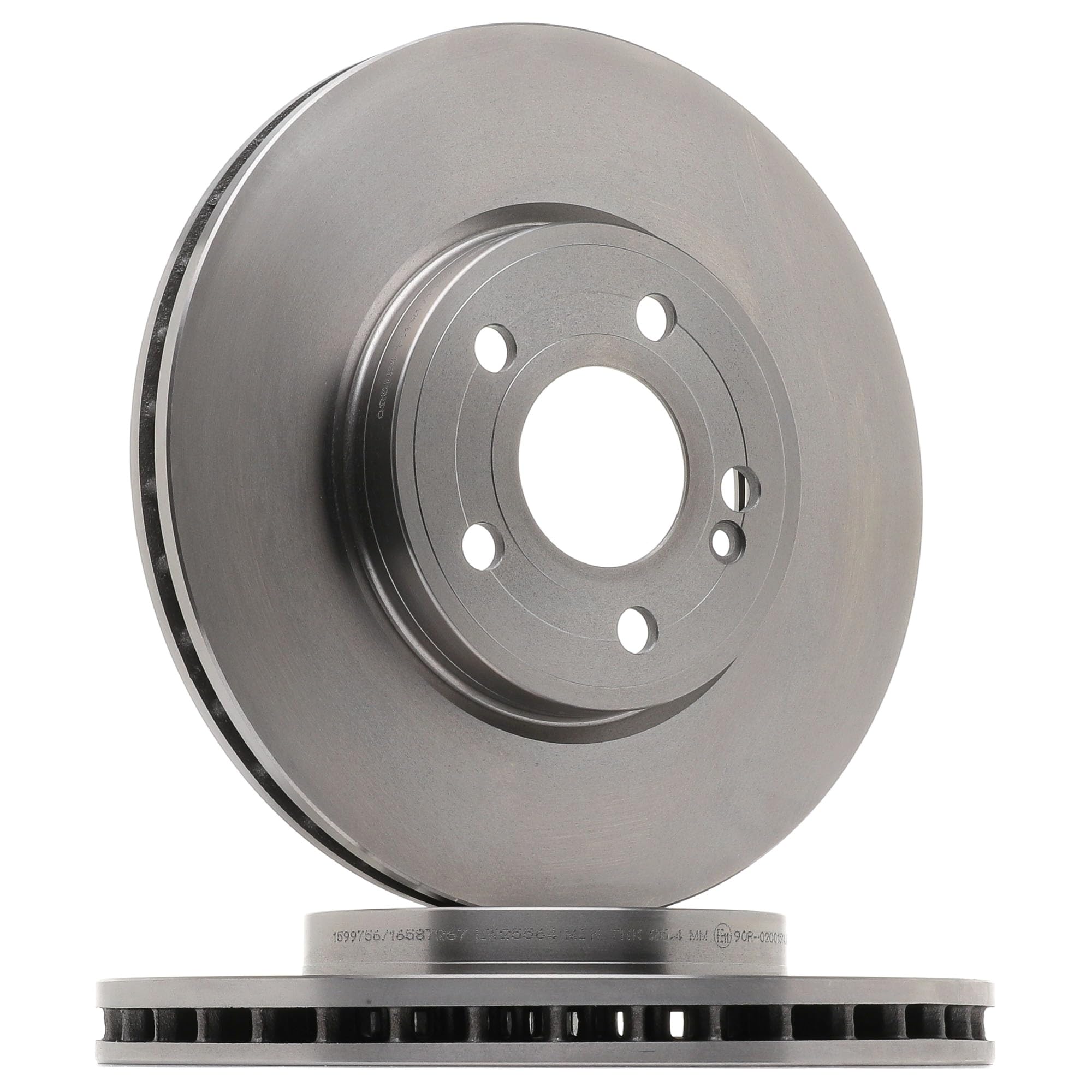 RIDEX 82B2911 2x Disco freno Anteriore senza bullone fissaggio ruota senza anello sensore ABS