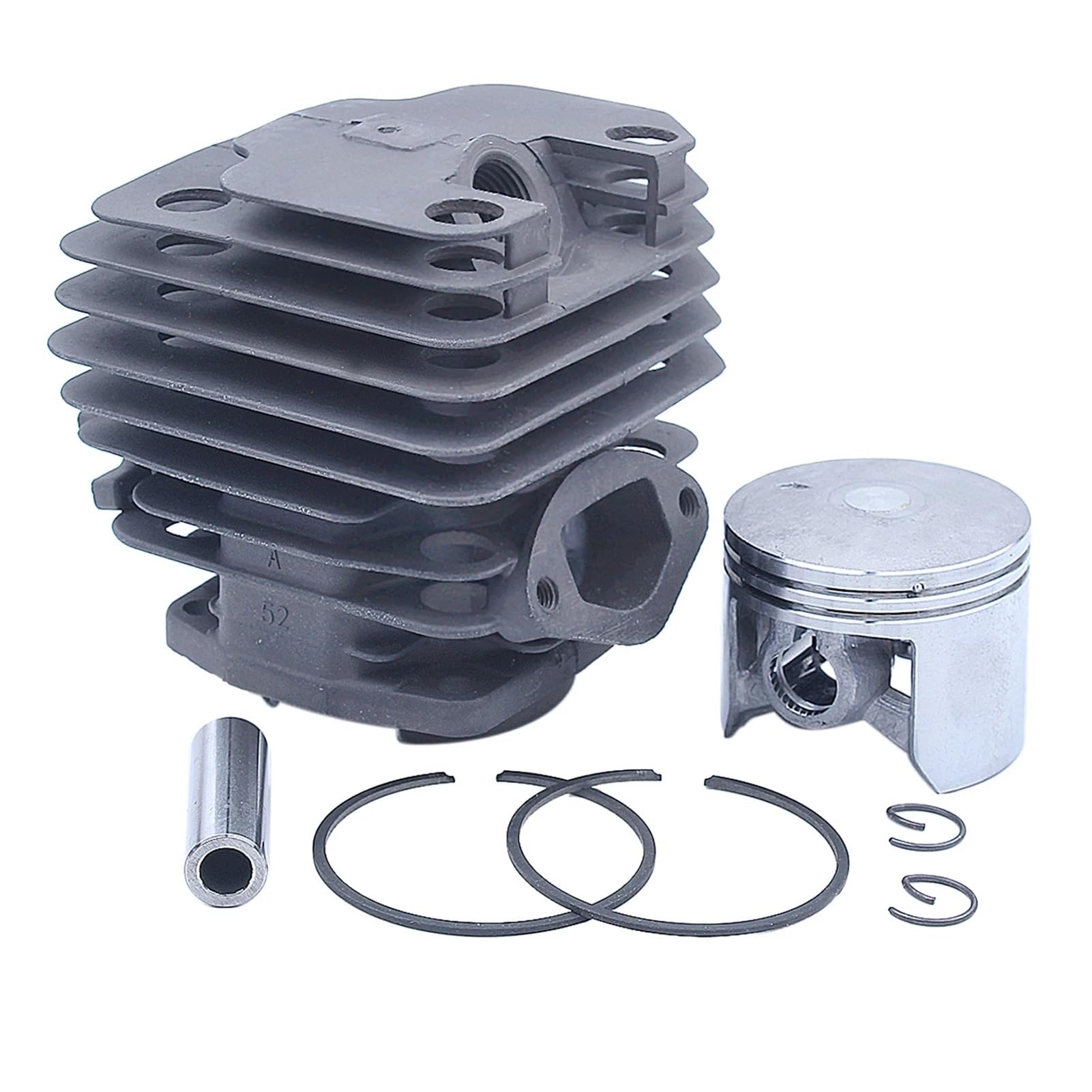 Kit de pistón de Cilindro de 45 mm y Juego de Juntas de carburador for Motosierra de Gasolina de 45 CC, 52 CC y 58 CC.