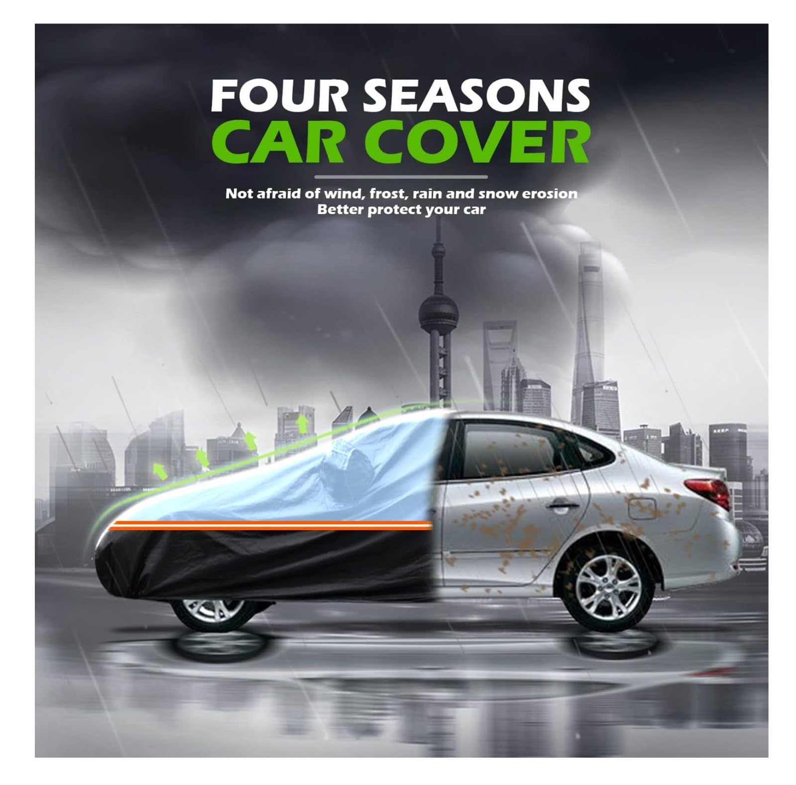 Car Cover Winter Hail Protection For Toyota Land Cruiser 200 SUV, Car Cover Car Tarpaulin - View #6