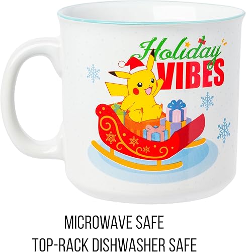 Miniatura 14 de Silver Buffalo Peanuts Snoopy and Woodstock Get Cozy - Taza de cerámica para cámper, 20 onzas