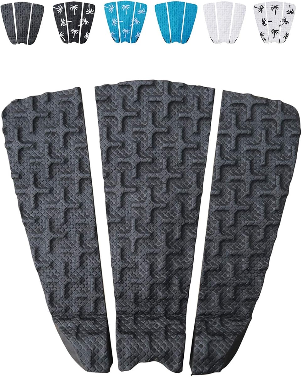 Ho Stevie! Premium Surfboard Traction Pad - Foot Won't Slip - 3 Piece, Full Size, Maximum Grip, Strongest 3M Adhesive