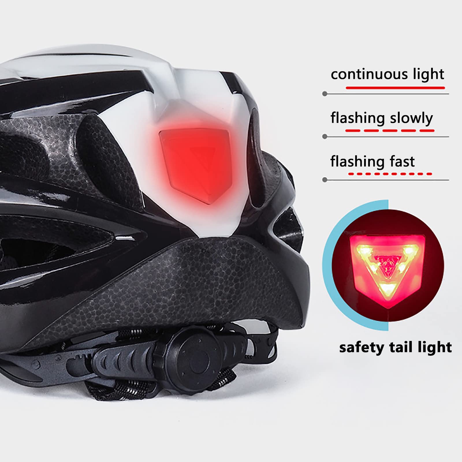 Fahrradhelm Erwachsene Fahrradhelm für Männer Frauen Mountainbike Rennrad Roller Fahrradhelme mit Ersatz-Pads Farbe-5 Sport & Freizeit