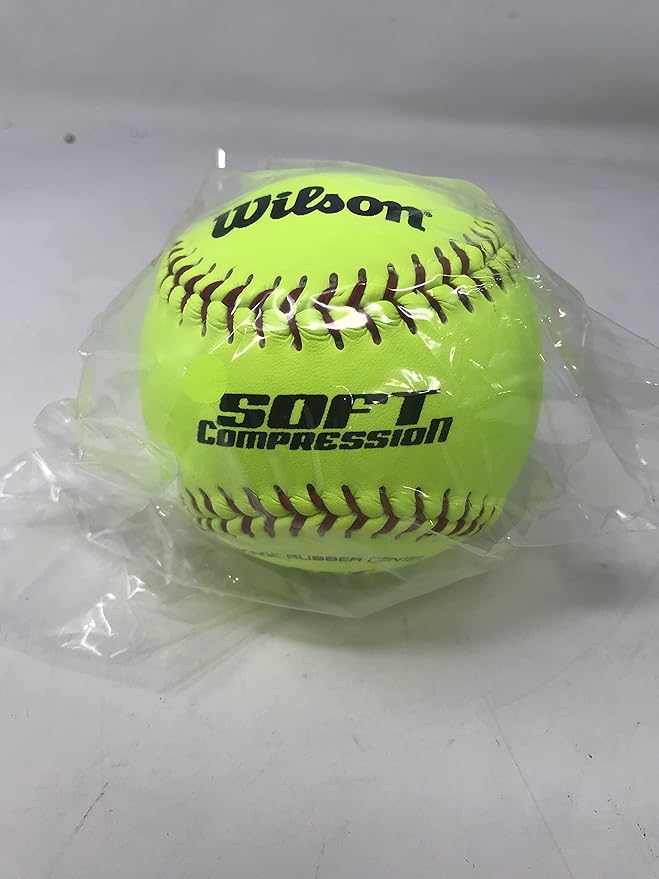 Wilson New 10" Soft Compression Optic Yellow Softballs 1