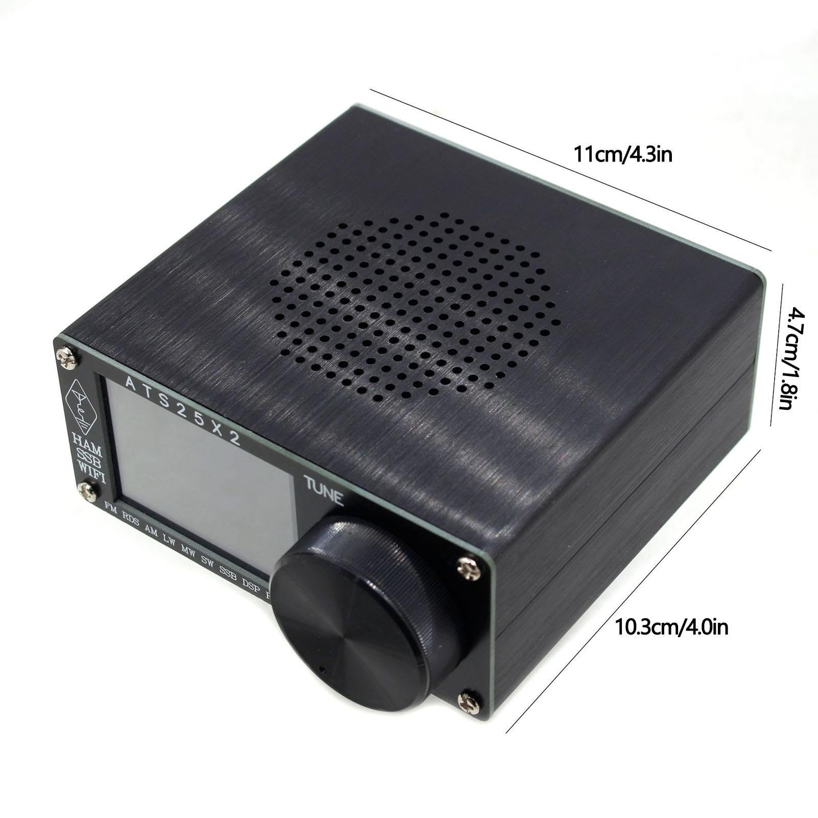 Receptor DSP ATS-25X2 Receptor de Onda Corta de Funciones Múltiples | Red Potente Radio FM Estéreo DSP Multifuncional Portátil Con Batería Recargable Para Familias