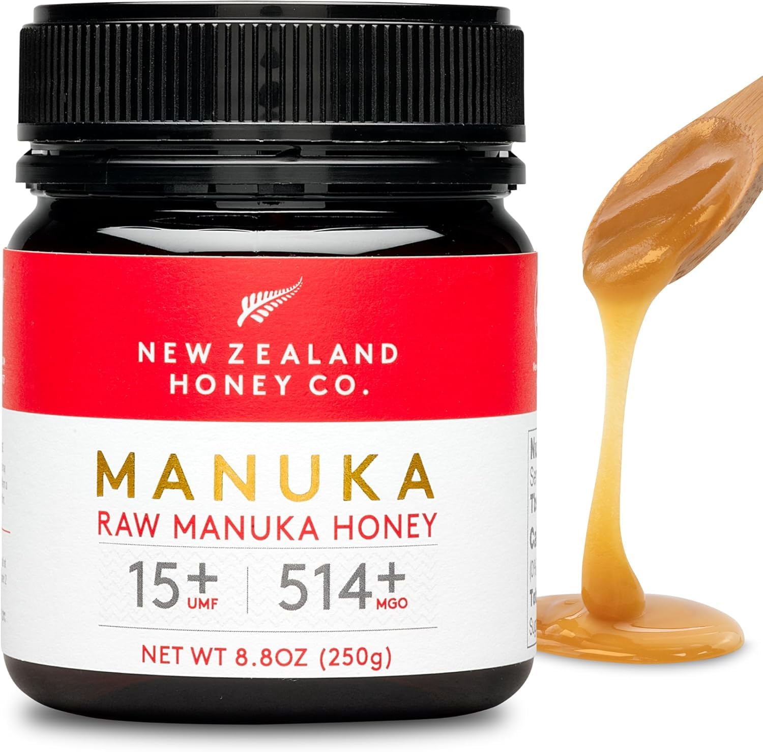 New Zealand Honey Co. Raw Manuka Honey UMF 15+ | MGO 514+, UMF
