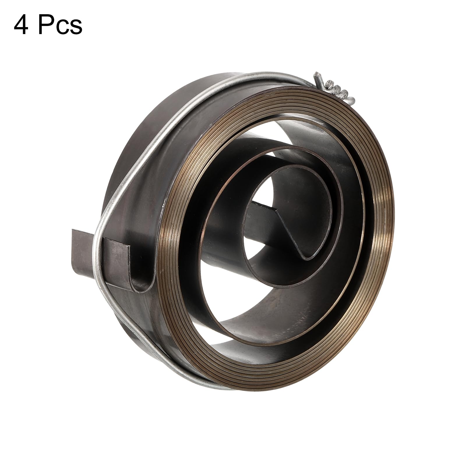 QUARKZMAN Molla per Pressa Trapano Molla Ritorno Mandrino Pressa Trapano Montaggio a Spirale Acciaio per Molle Finitura Nera Chimica Lunghezza Espansa 1800 mm 64 x 19 x 0,7 mm 4pz