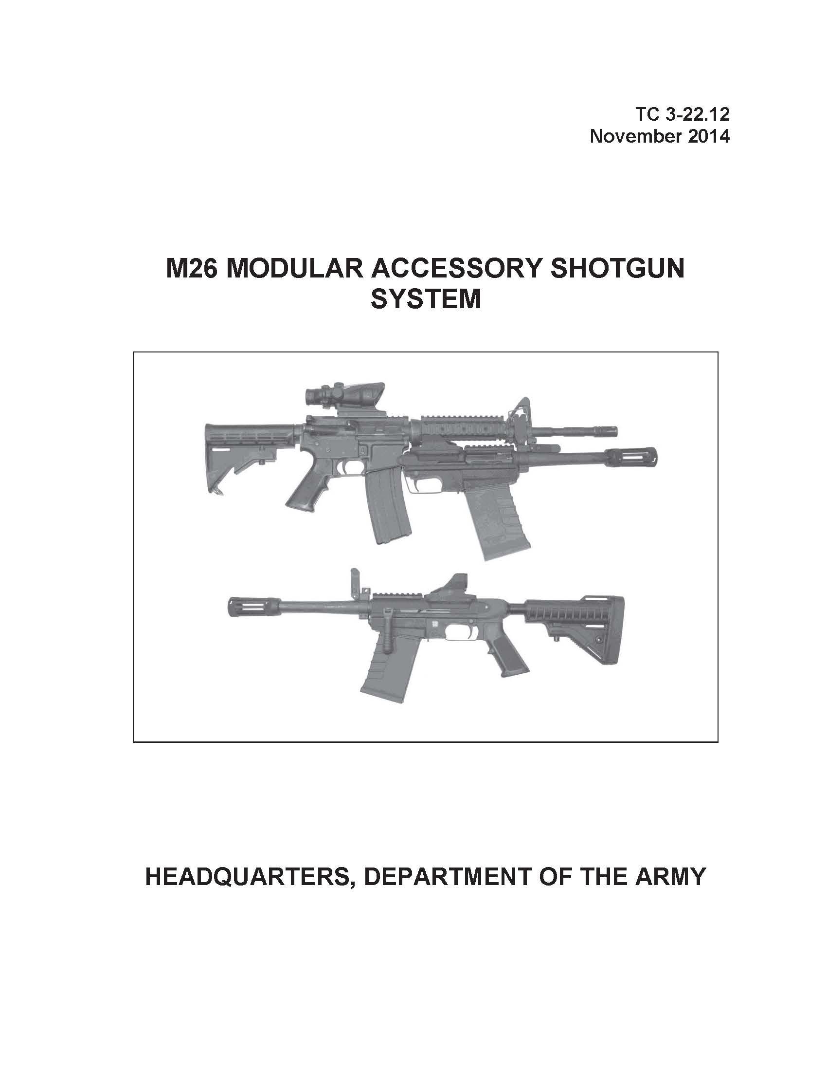 tc3-22.12 m26 modular accessory shotgun system [loose leaf]