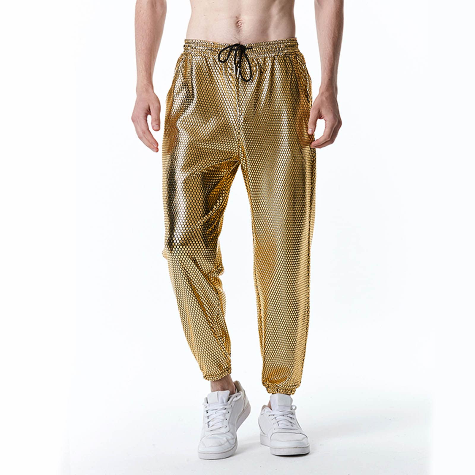 Pantaloni Casual Maschili con Stampa 2026, Coulisse e Tasche