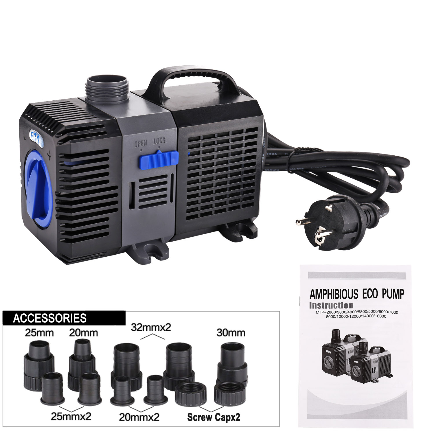 Pompa Per Laghetto Sunsun Jtp-2800 Supereco Pompa Per Corsi D'acqua 2800l/h 18w | Leroy Merlin