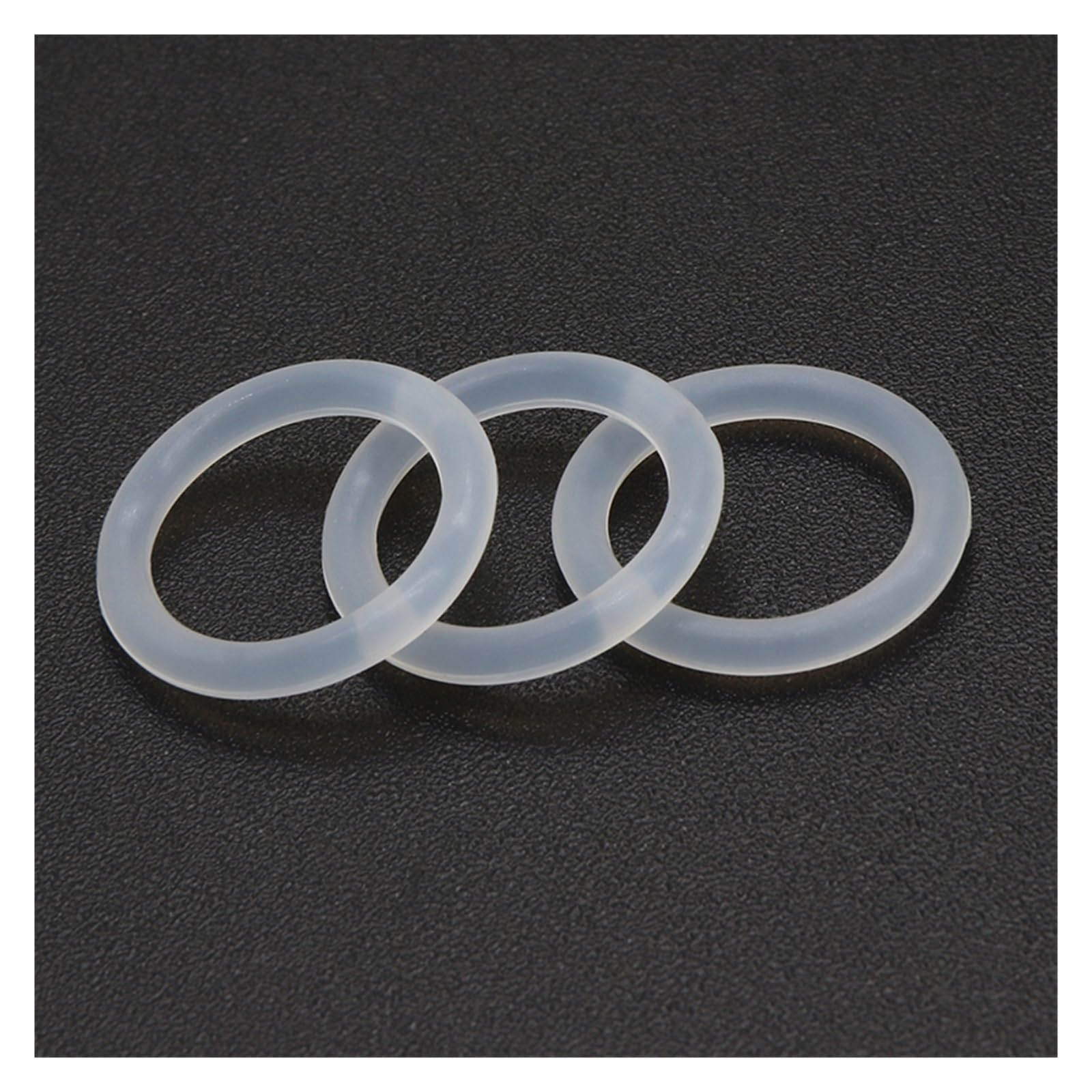 Junta tórica VMQ blanca de grado alimenticio, CS 3,5 mm diámetro exterior, 10~150, arandela impermeable silicona y caucho, paquete 10/50 unidades(OD 125mm ID 118mm)