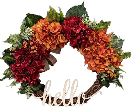 Decoración de pared para porche delantero, decoración de otoño, decoración de pared de otoño, decoración de puerta delantera, coronas de Halloween