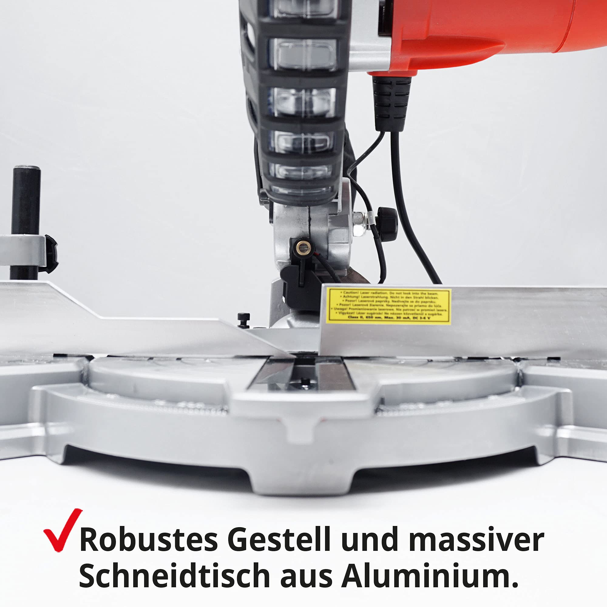 HECHT Kappsäge elektrische Gehrungssäge 1400 W mit LED-Laser