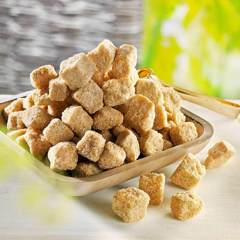 Braune Rohrzucker-Würfel, 500g