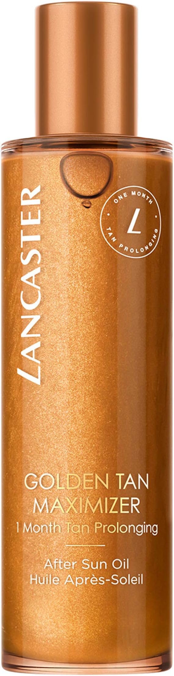 Lancaster Golden Tan Maximizer After Sun Oil 150ml, One Month Tan Prolonging, Natural Tan Accelerator, Soothing & Cooling, After Sun For Body