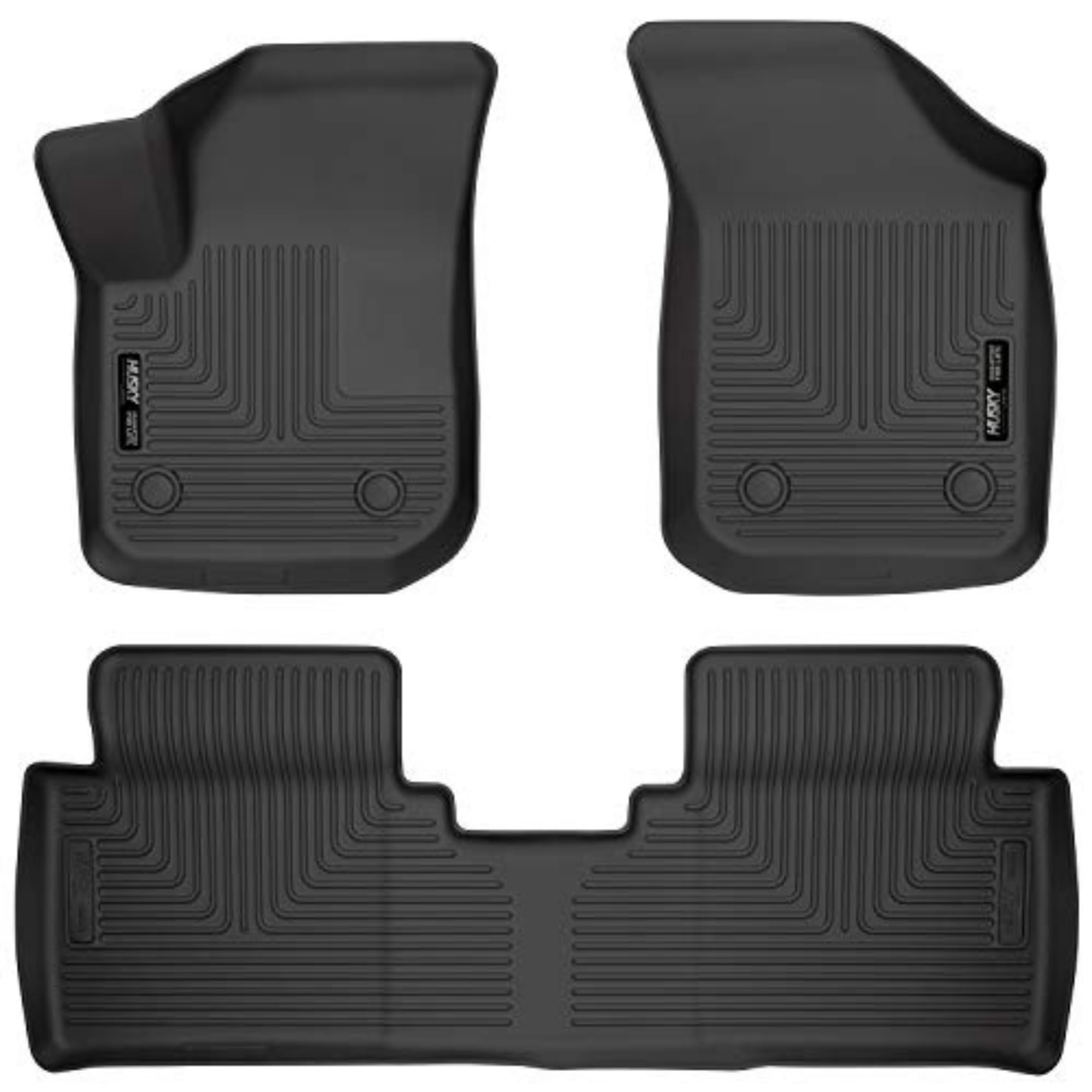 Husky Liners Weatherbeater Floor Mats | Fits 2016 - 2020 Buick Envision | Front & 2nd Row, 3-pc Black - 95111