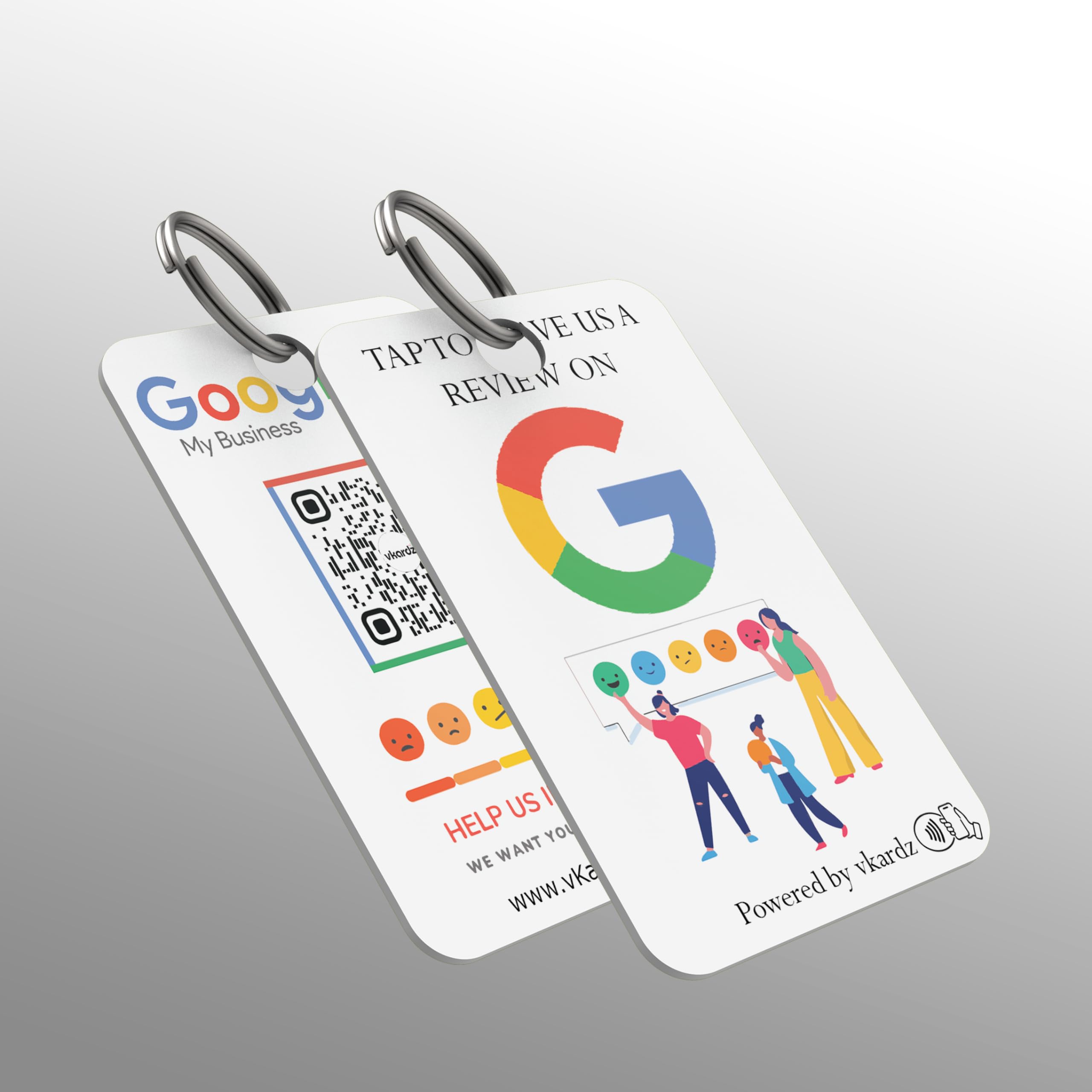 vkardz Google review NFC Digital Key Chain