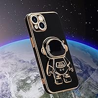 Vista 4 de Funda compatible con iPhone 13, diseño de soporte de astronauta en 3D, protección de cámara, a prueba de golpes, suave cubierta trasera para Apple