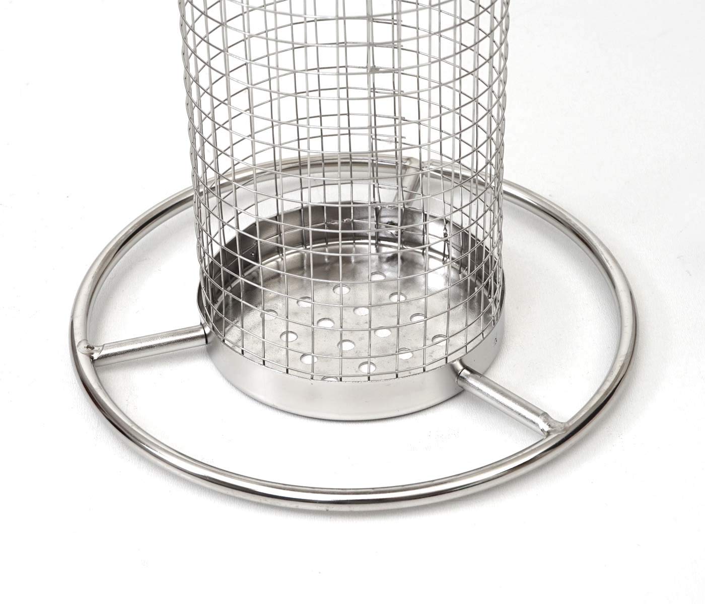 Mendler HWC-G90 - Comedero para pájaros (acero inoxidable, 27 cm)