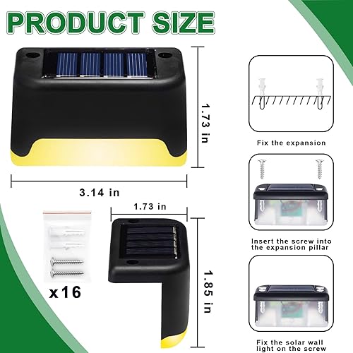 Miniatura 2 de K.E.J. Luces solares laterales para piscina, luces solares que cambian de color, luces LED para exteriores, impermeables, accesorios de piscina,