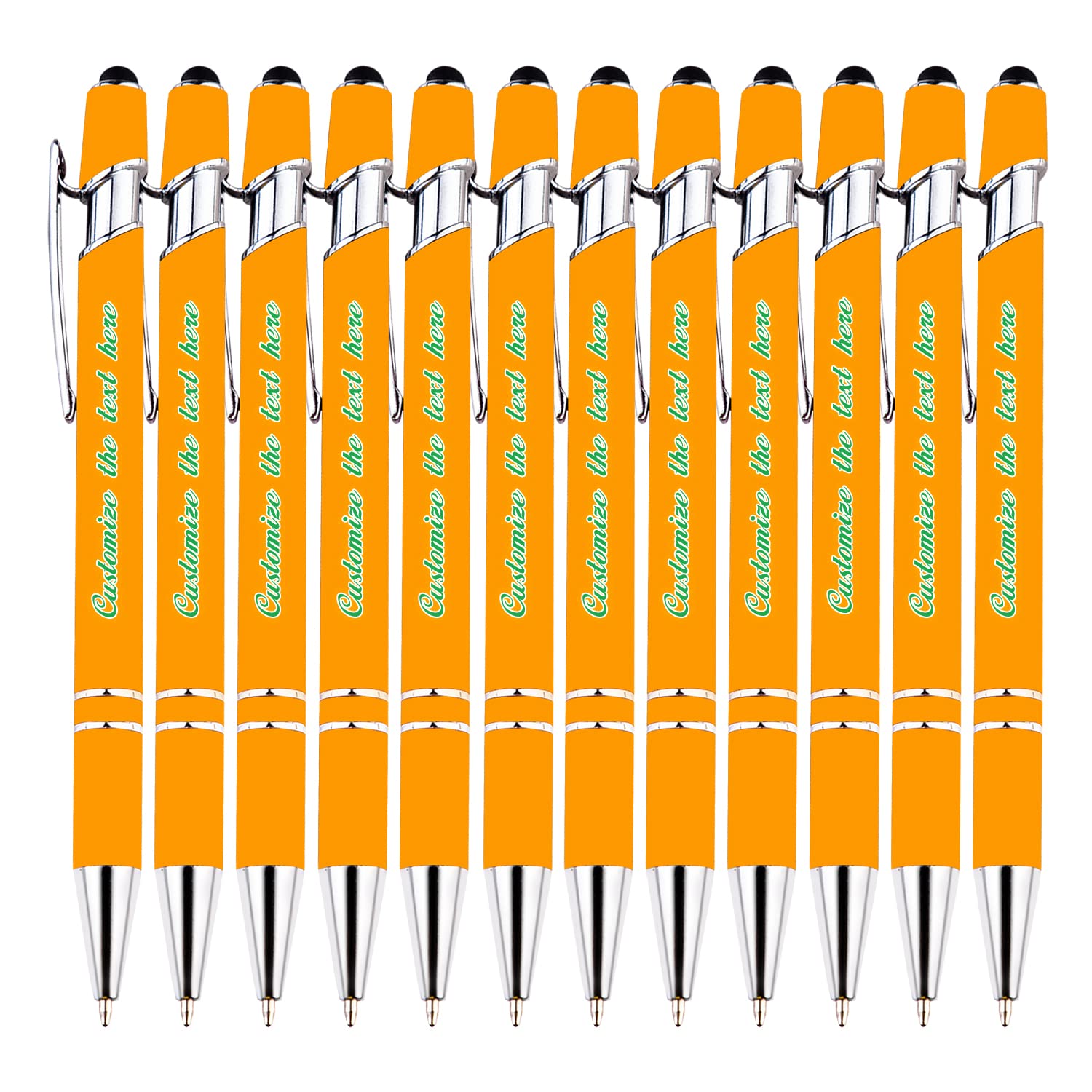 Personalized Stylus Ballpoint Pen, Compatible with Most Touchscreen Devices, Custom Ballpoint Pen with Message for Business,Graduation,Anniversaries, Personalized Pen Gift, Visually Attractive, 120PCS