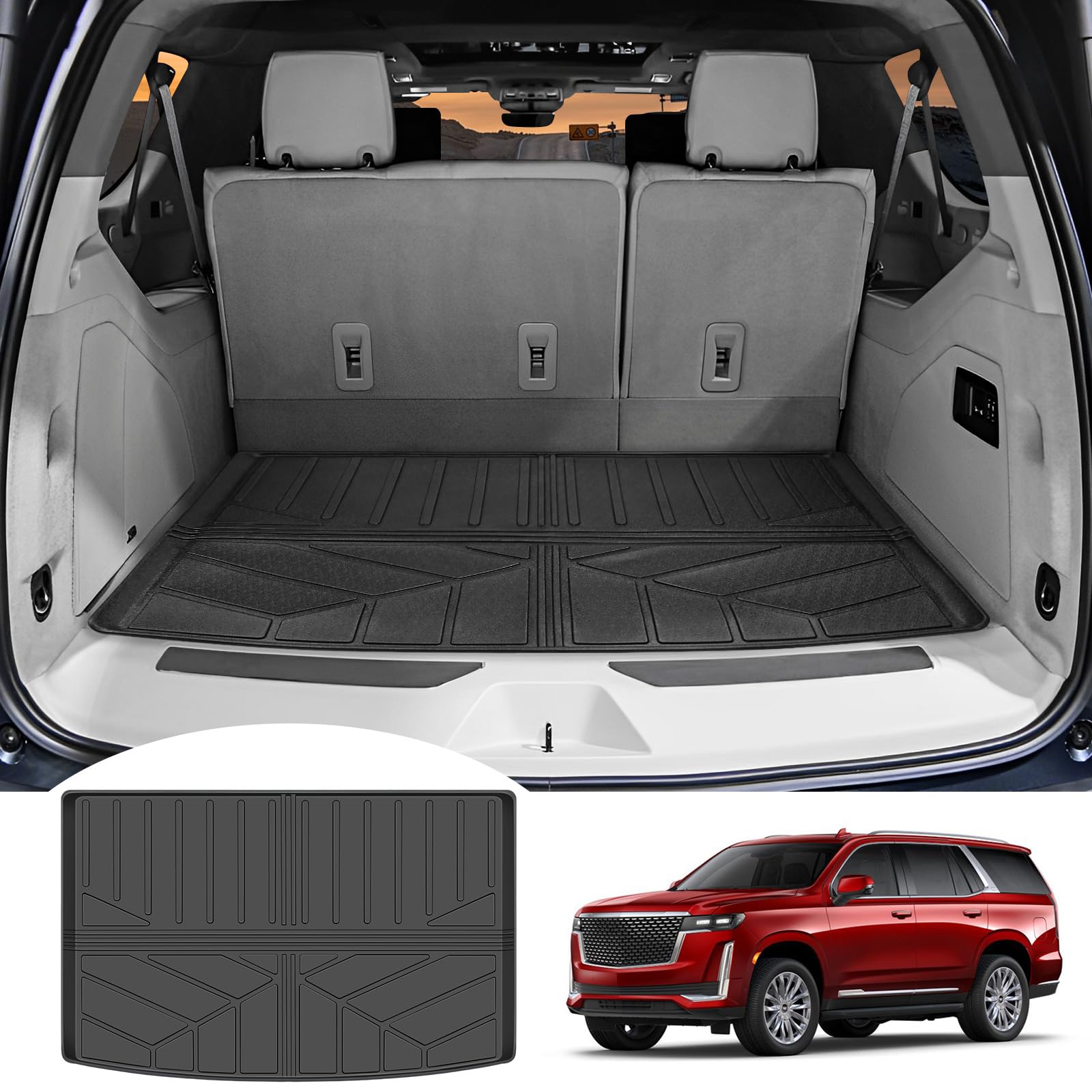 Amazon.co.jp: Utiiy カーゴマット 2021-2023 キャデラック