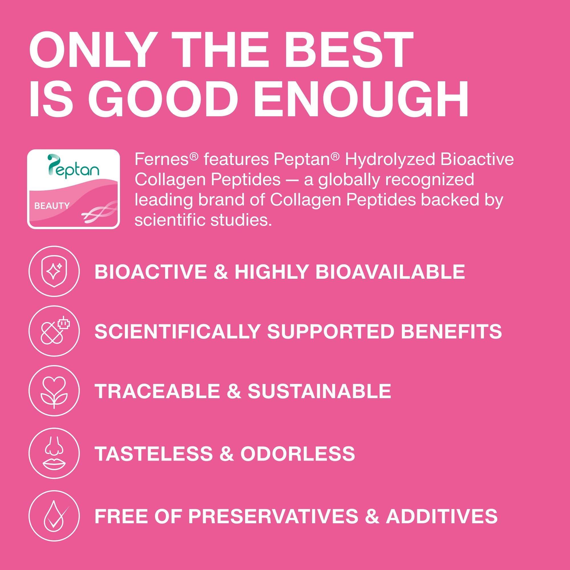 Advanced Collagen Peptides Powder for Women - Hyaluronic Acid, Biotin & Vitamin C, Hydrolyzed Protein Hair, Skin, Nails & Joint Support - Grass Fed Type I & III Keto, Paleo, Kosher 9.88 oz Unflavored — Amazon image 5
