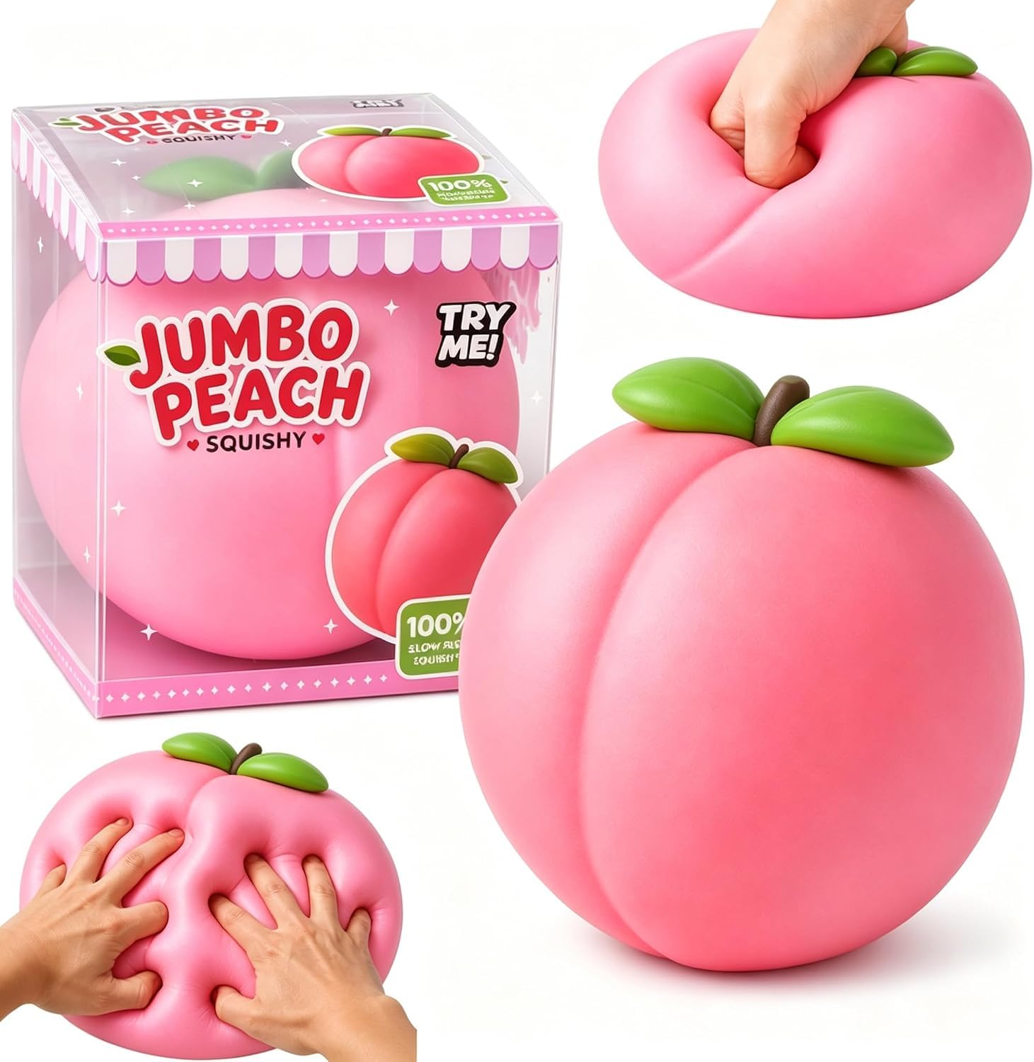 Giant Squishy Peach Squishy Big Peach Squishes Jumbo Peach Stress Ball Fidget Toys