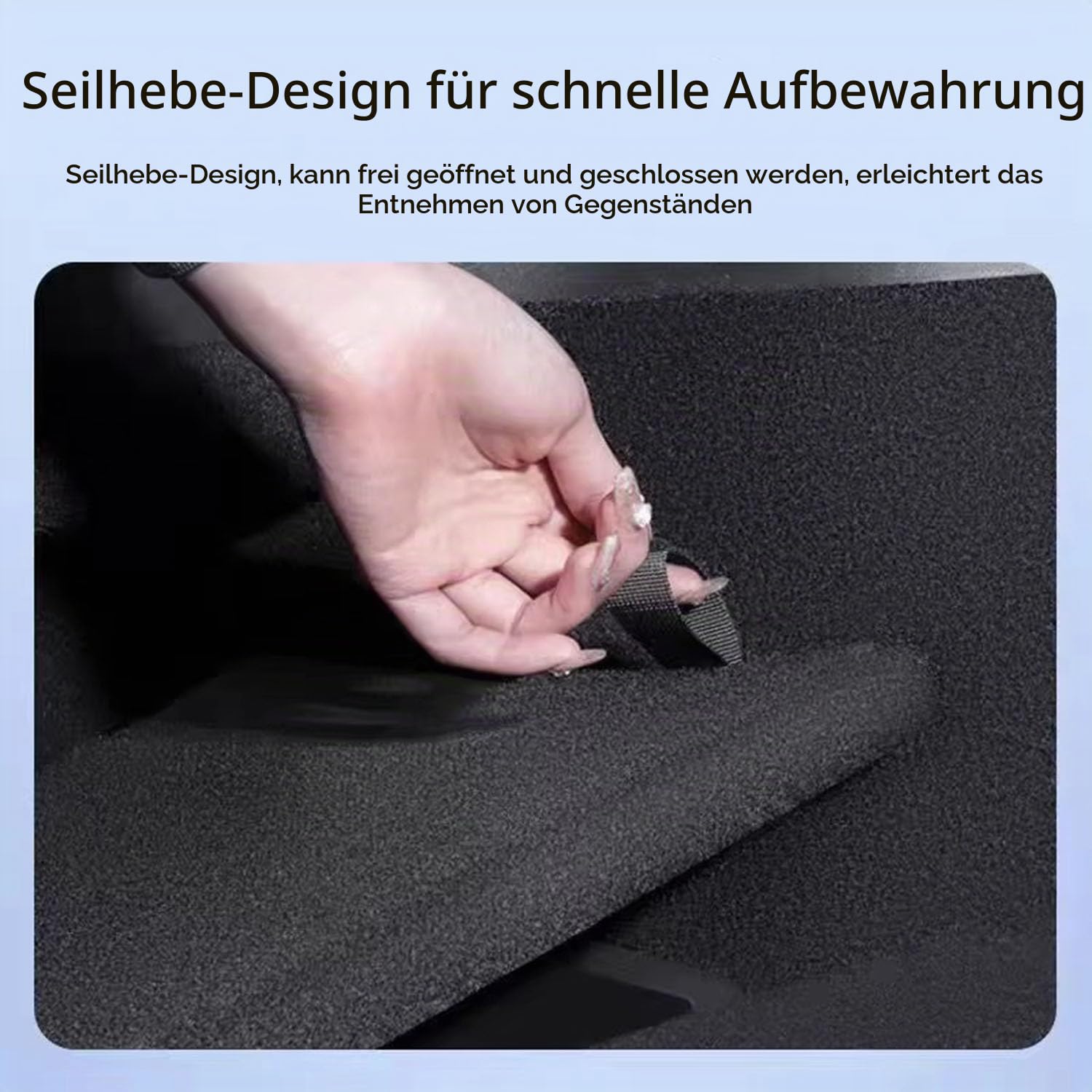 Auto-Aufbewahrungsbox für Tesla Model Y Juniper 2025 2026 Kofferraumseite Links rechts, Aufräumen, Paket, Beflockung, Mattenabdeckung, Organizer,A Set 4PCS