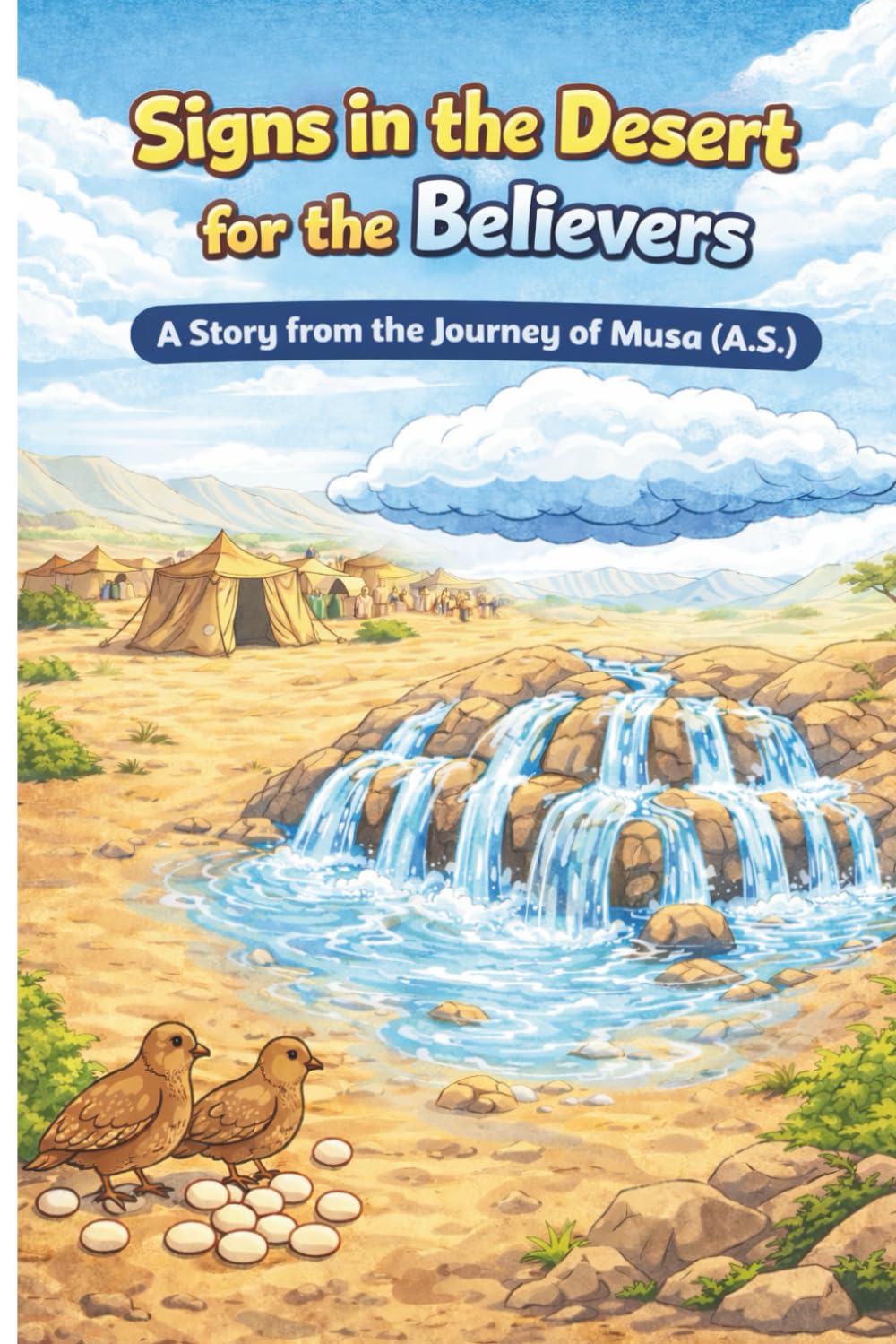 Signs for the desert for believers: A story from journey of Musa(A.S): A colouring and story book for Muslim children